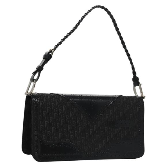 DIOR Trotter Canvas Hand Bag Black - Picture 1 of 14